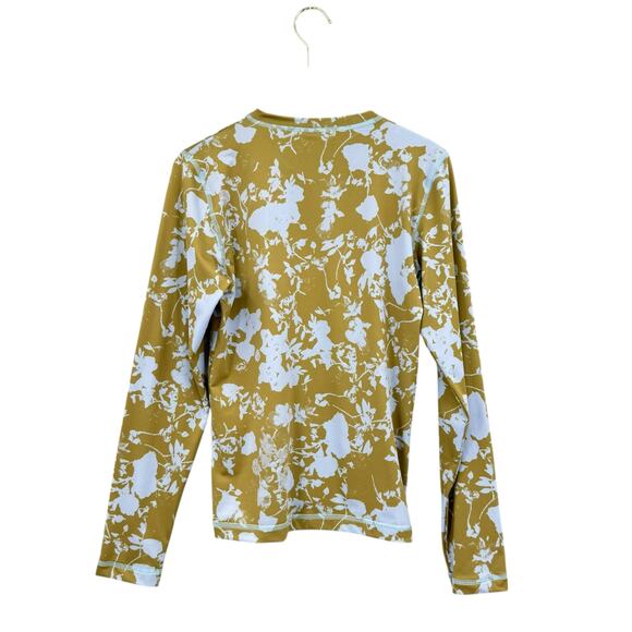 Stine Goya M/L Juno Flower Foliage Green Blue Print Long Sleeve Slim Fit Top - Picture 7 of 10